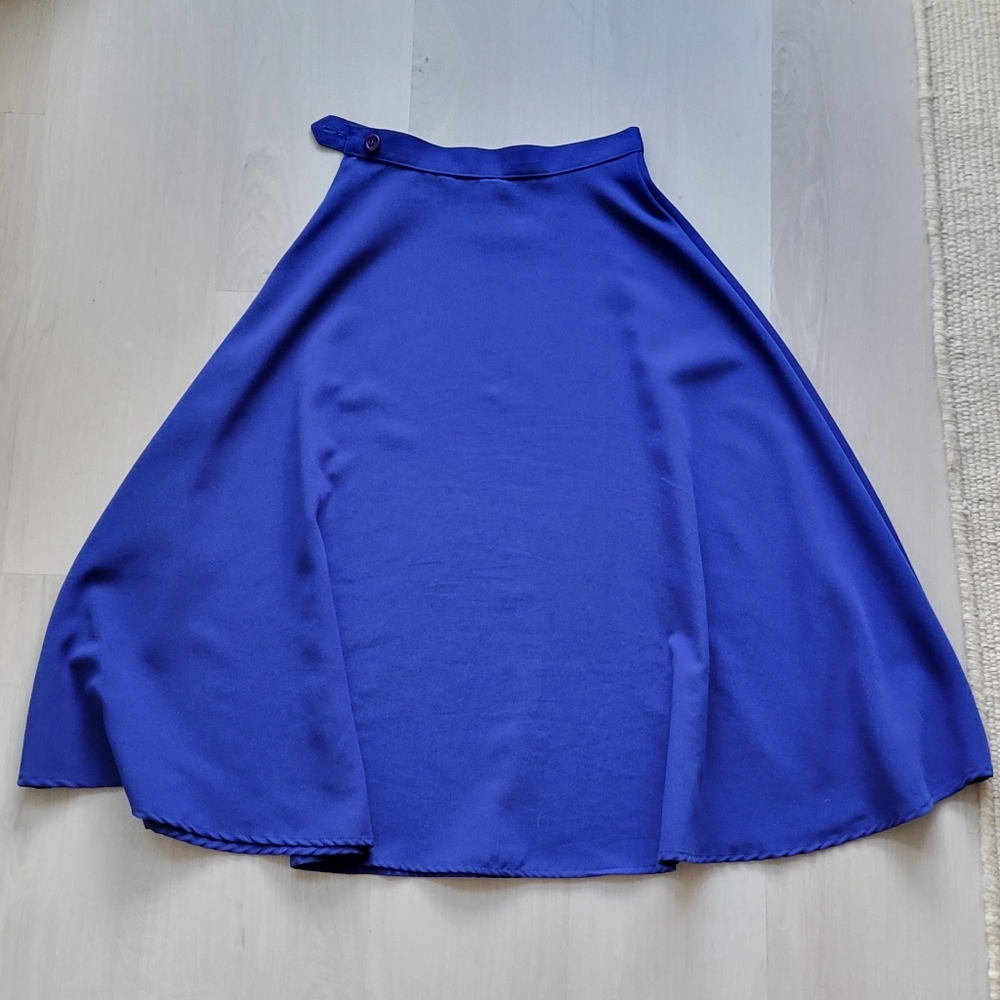 American Apparel royal blue midi skirt, size XS